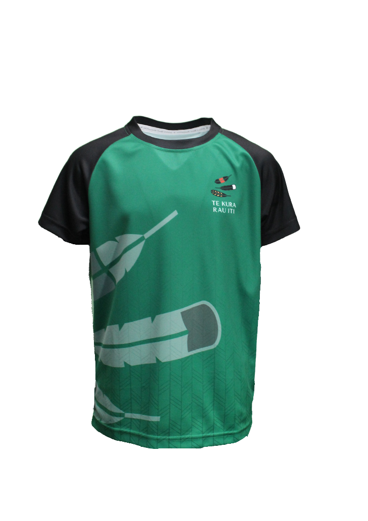 Te Kura Rau Iti PE Tee Yr 3-6 Forest/Black