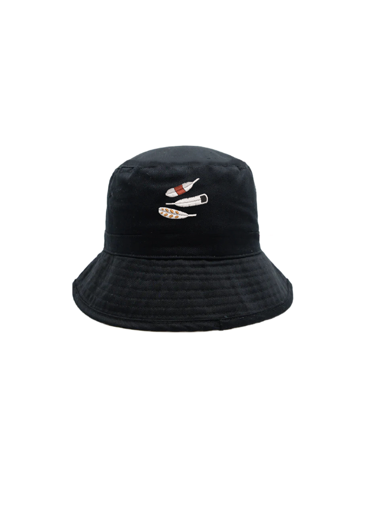 Te Kura Rau Iti Bucket Hat Black